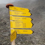 Toujours la précision Suisse. Notre objectif est le 1er cité. 6 heures pour atteindre le "Dom"