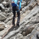 Julien dans le rappel du Festijoch