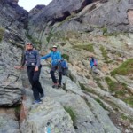 La fin de la descente "technique" du refuge