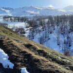 Quelques centaines de mètres avant de chausser les raquettes