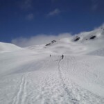 Julien et Sam avant de bifurquer vers l'arête